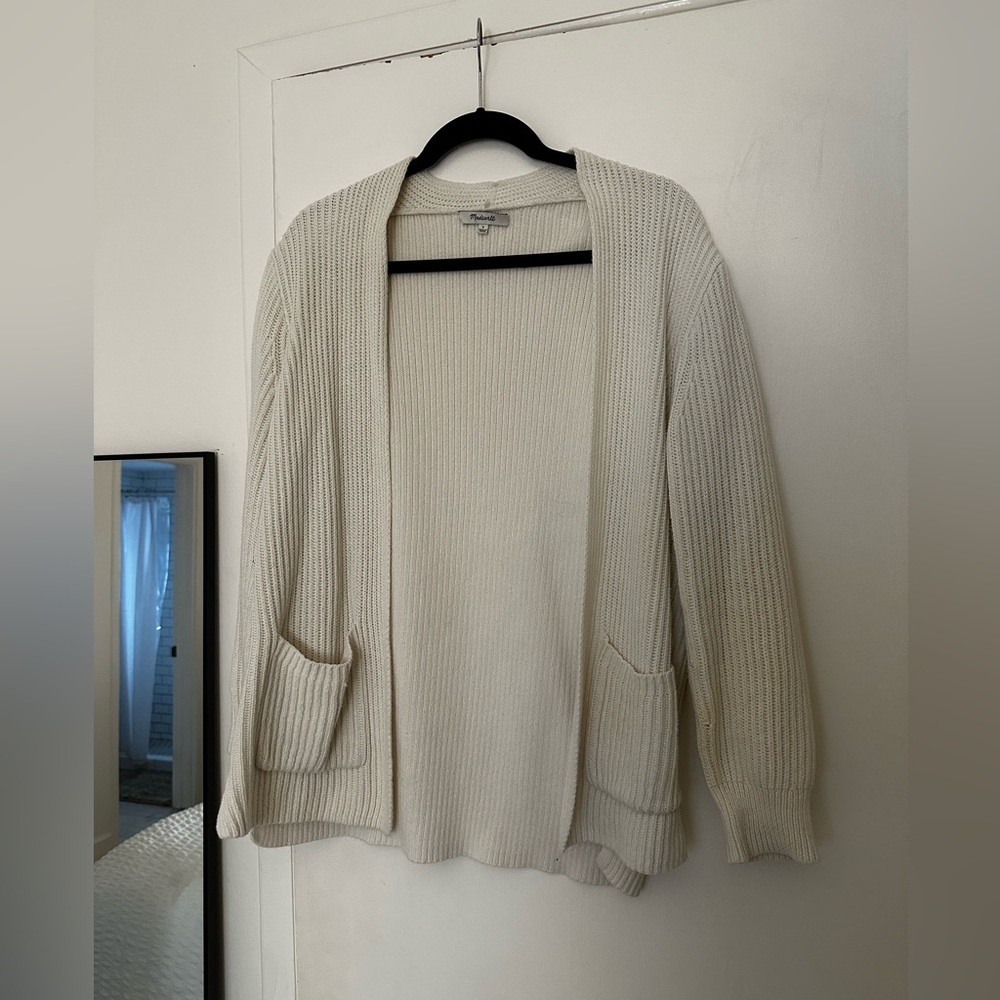 White Madewell Fisherman Cardigan